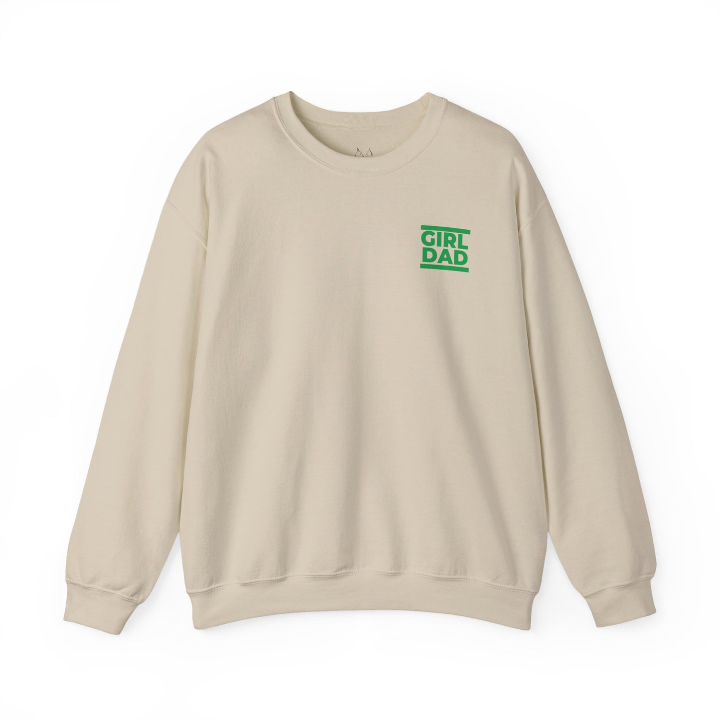 By His Will Brand | Girl Dad Green Logo Sweatshirt