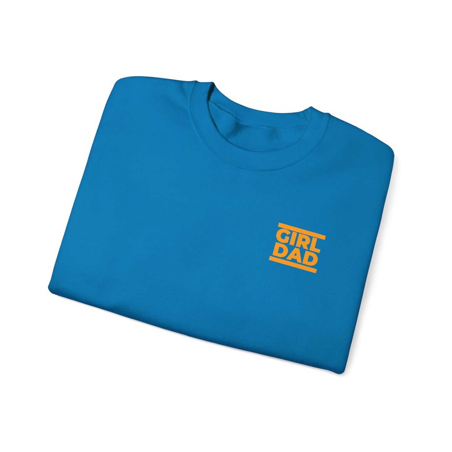 By His Will Brand | Girl Dad Orange Logo Sweatshirt