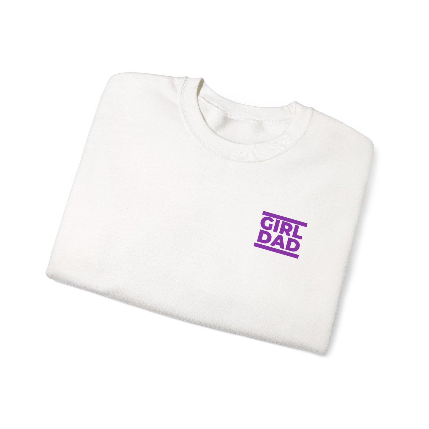 By His Will Brand | Girl Dad Purple Logo Sweatshirt