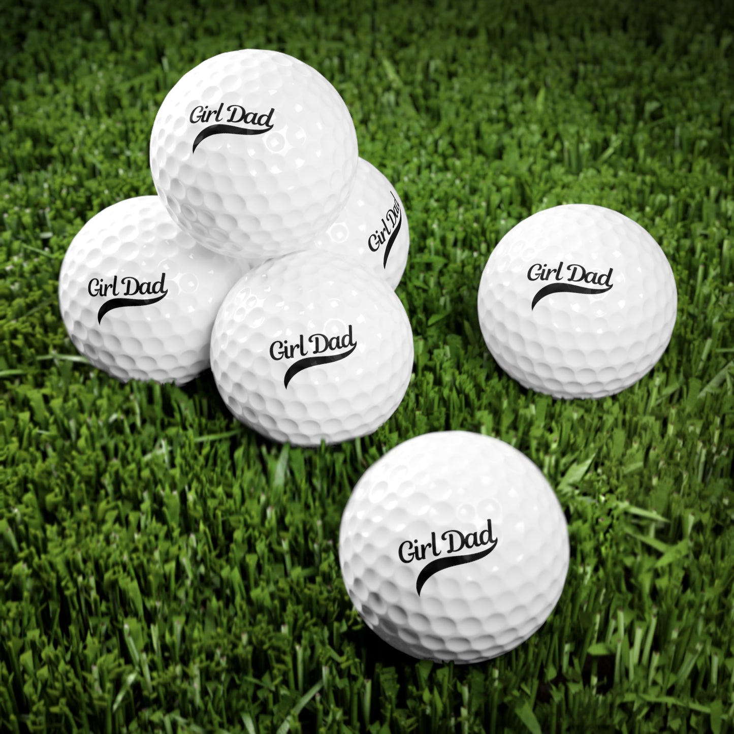 Girl Dad Golf Balls, 6pcs