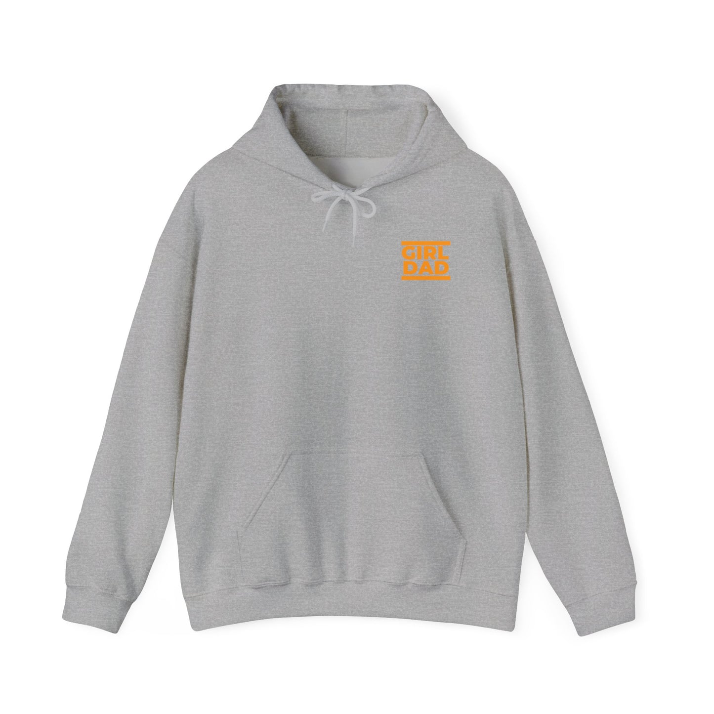 By His Will Brand | Girl Dad Orange Logo Hoodie