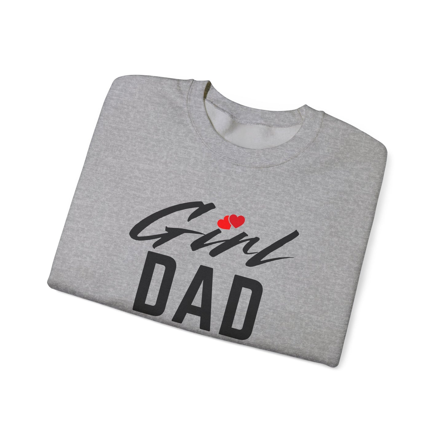 By His Will Brand | Girl Dad 2-Hearts Sweatshirt