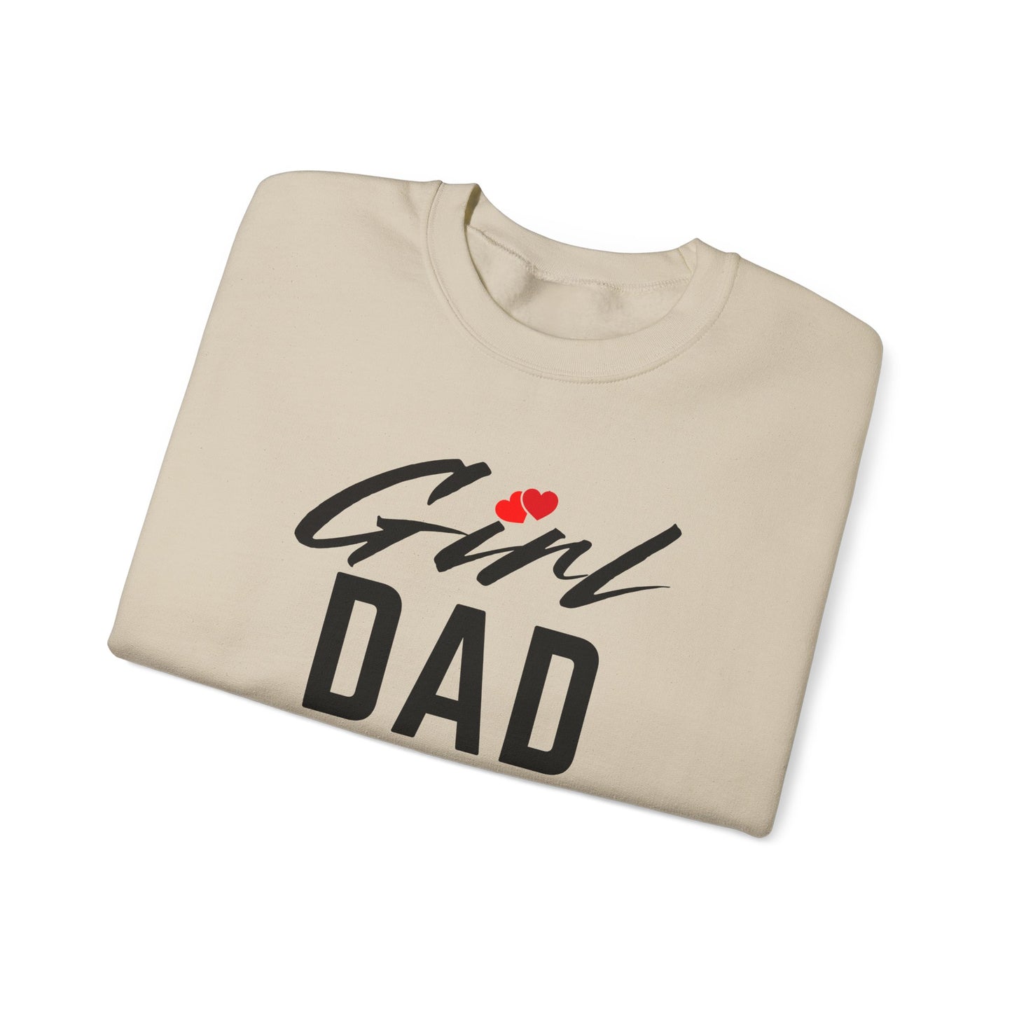 By His Will Brand | Girl Dad 2-Hearts Sweatshirt