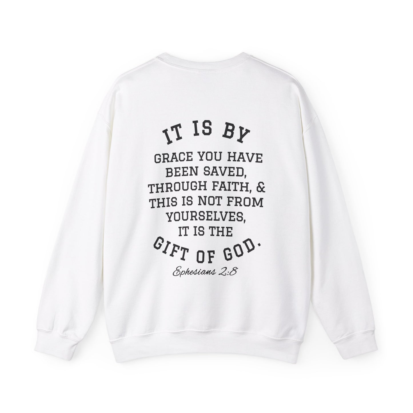 By His Will Brand | Child of God Collection | Saved Crewneck Sweatshirt