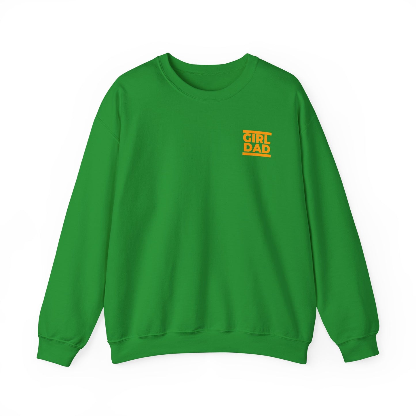 By His Will Brand | Girl Dad Orange Logo Sweatshirt