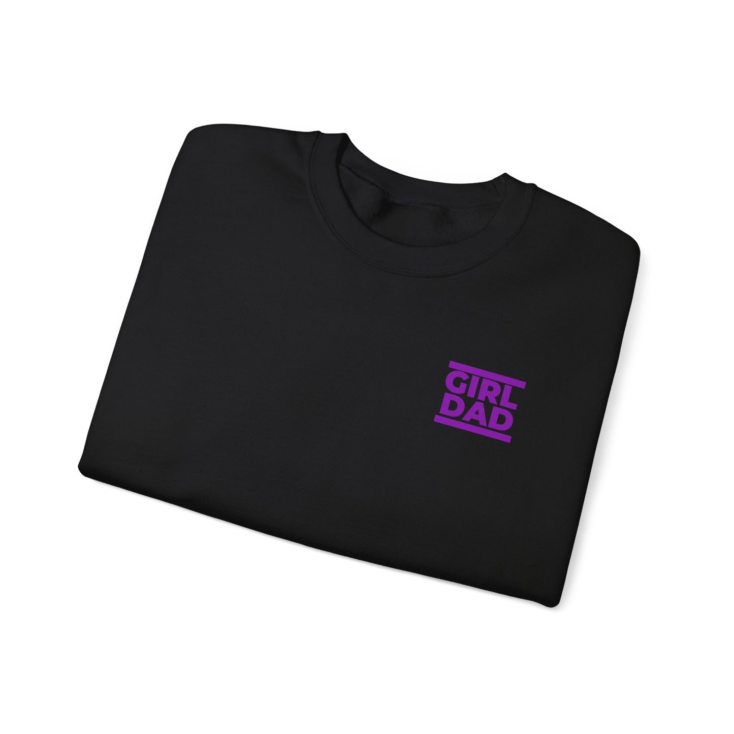 By His Will Brand | Girl Dad Purple Logo Sweatshirt