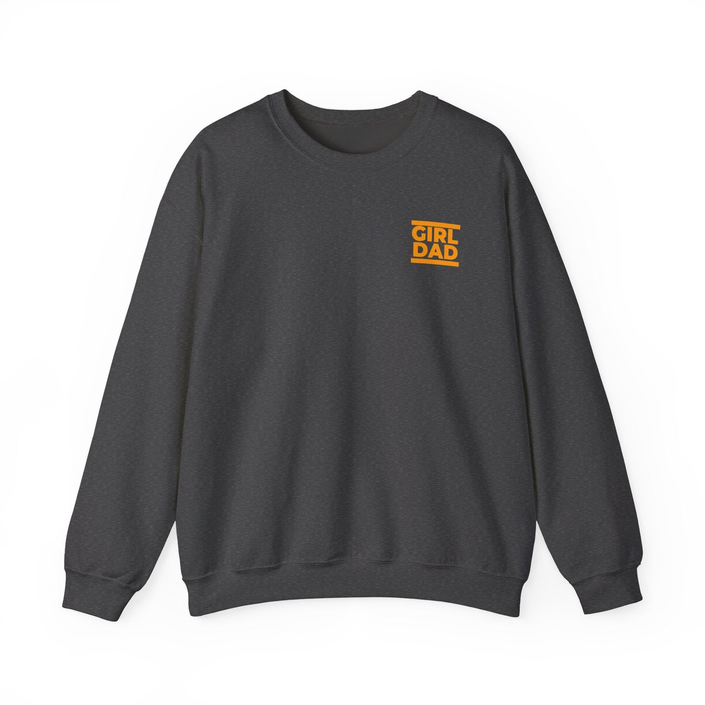 By His Will Brand | Girl Dad Orange Logo Sweatshirt