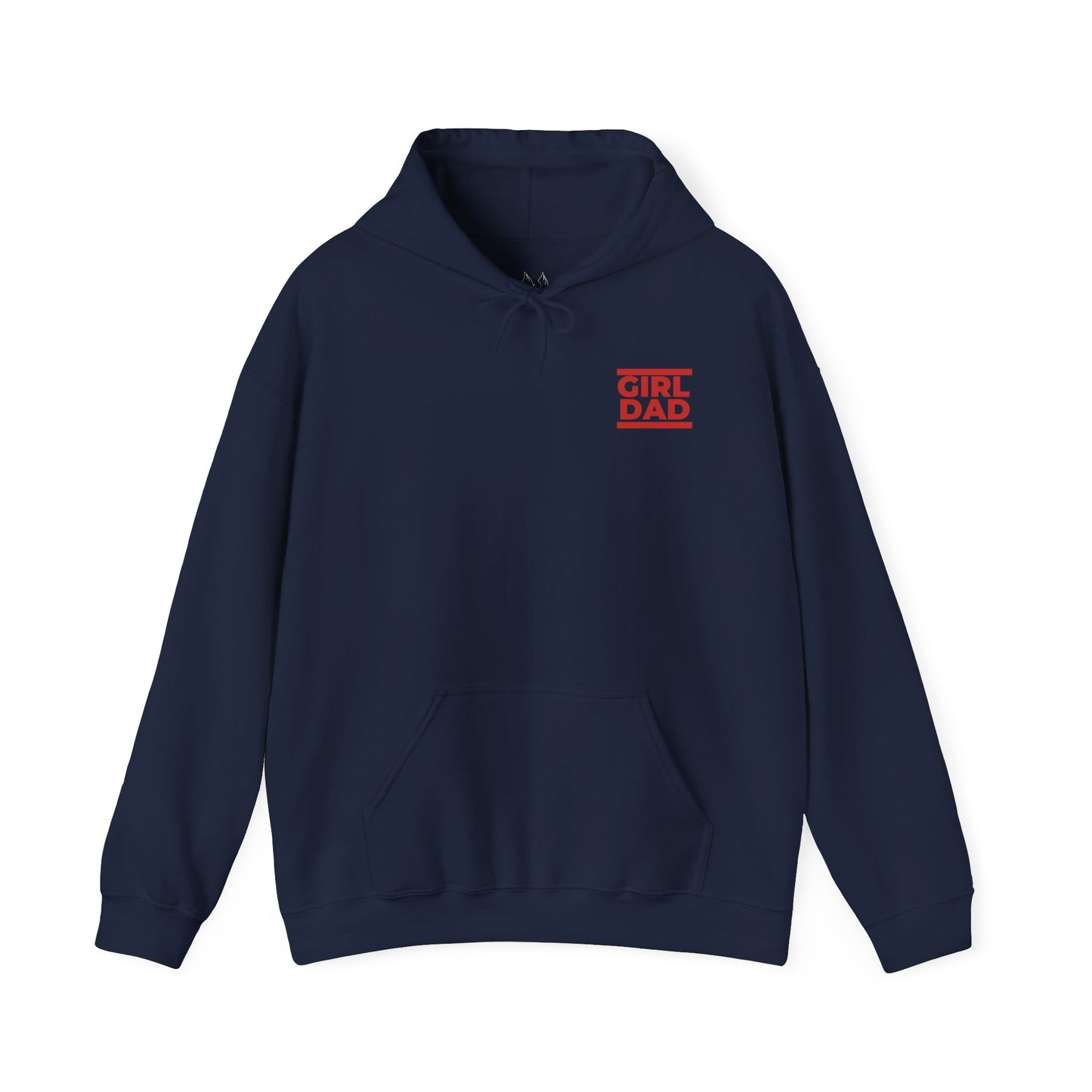 By His Will Brand | Girl Dad Red Logo Hoodie