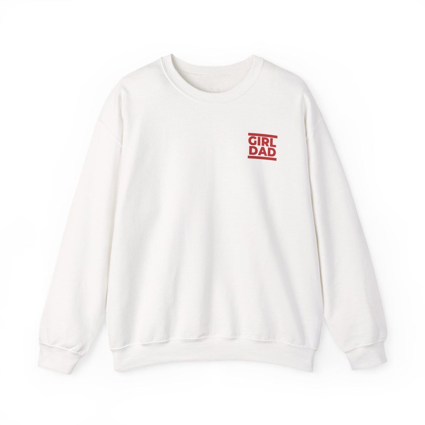 By His Will Brand | Girl Dad Red Logo Sweatshirt