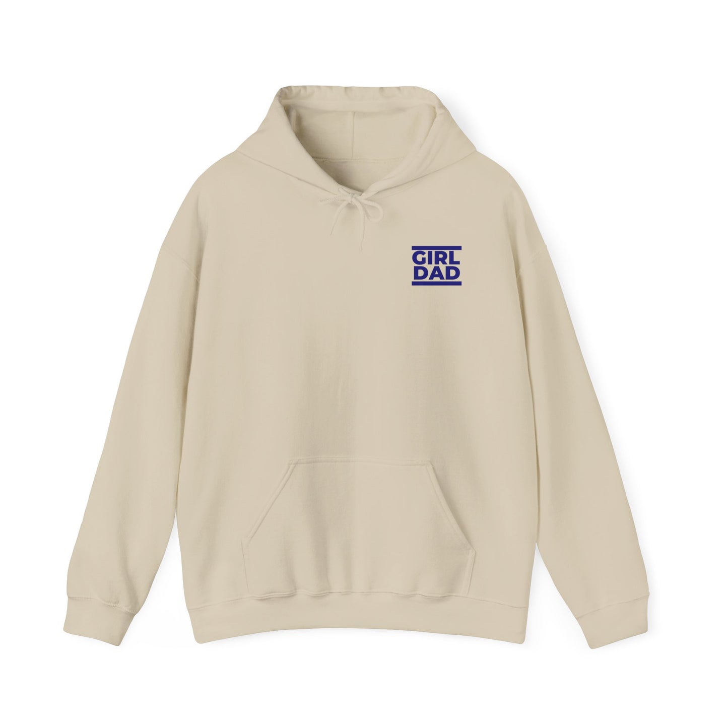 By His Will Brand | Girl Dad Navy Logo Hoodie