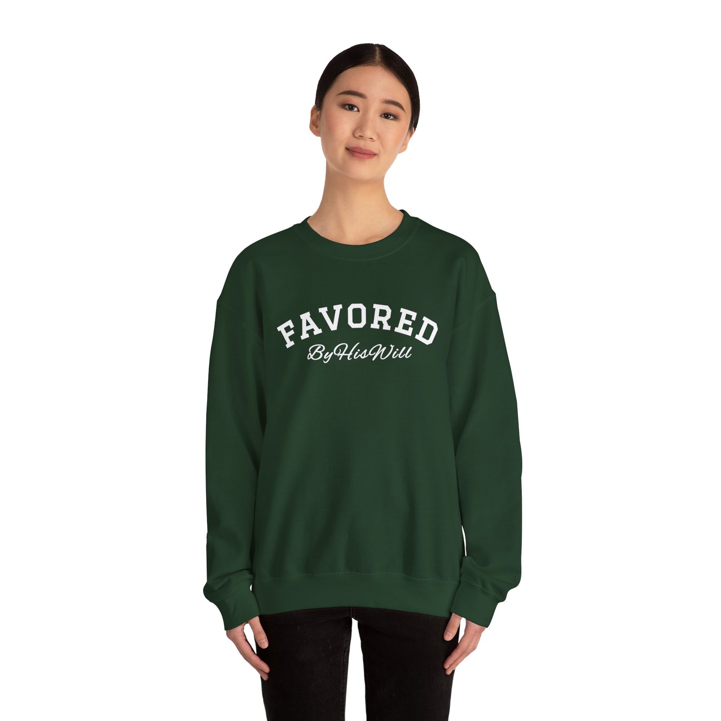 By His Will Brand | Child of God Collection | Favored Crewneck Sweatshirt