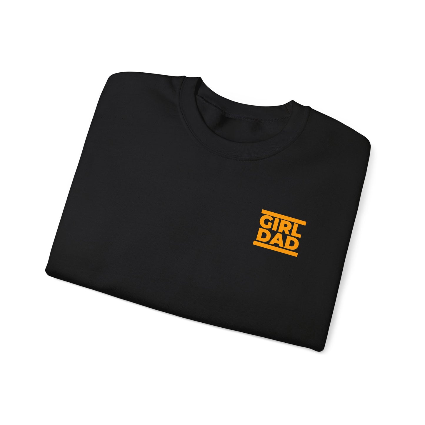 By His Will Brand | Girl Dad Orange Logo Sweatshirt