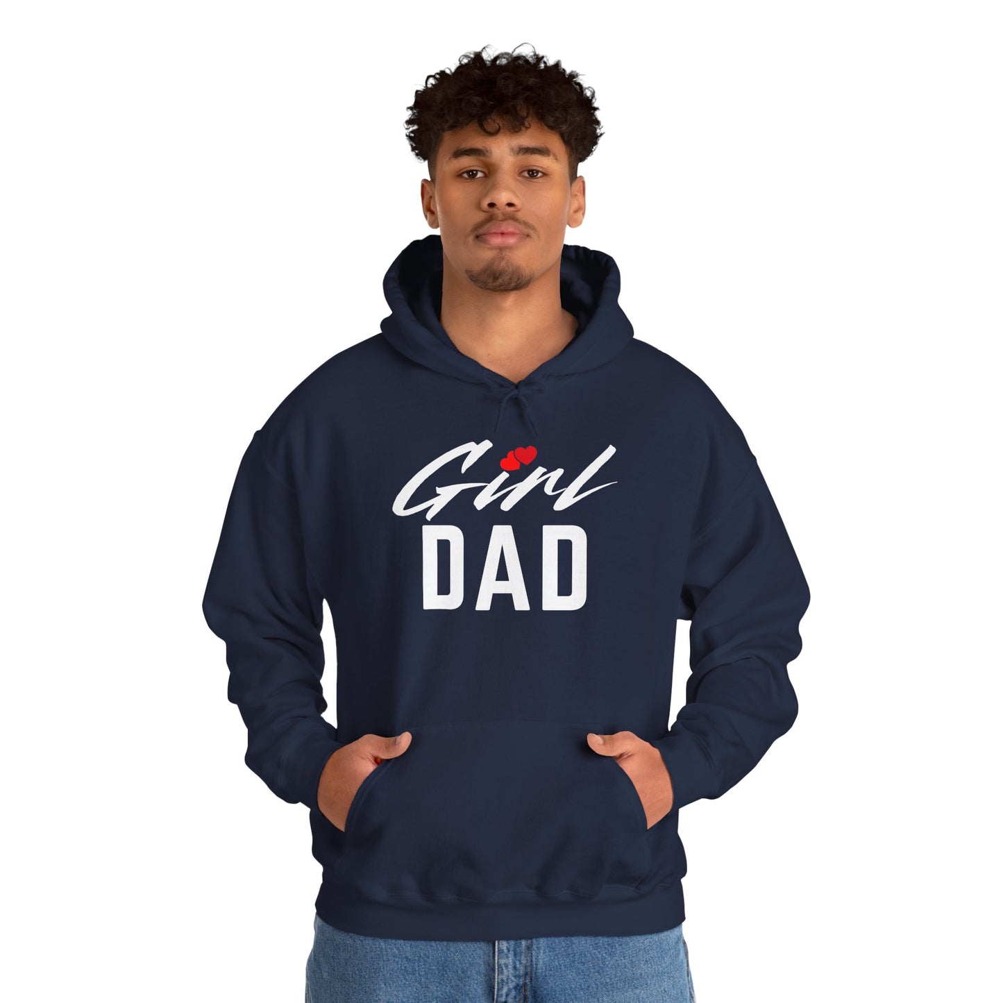 By His Will Brand | Girl Dad 2-Hearts Hoodie