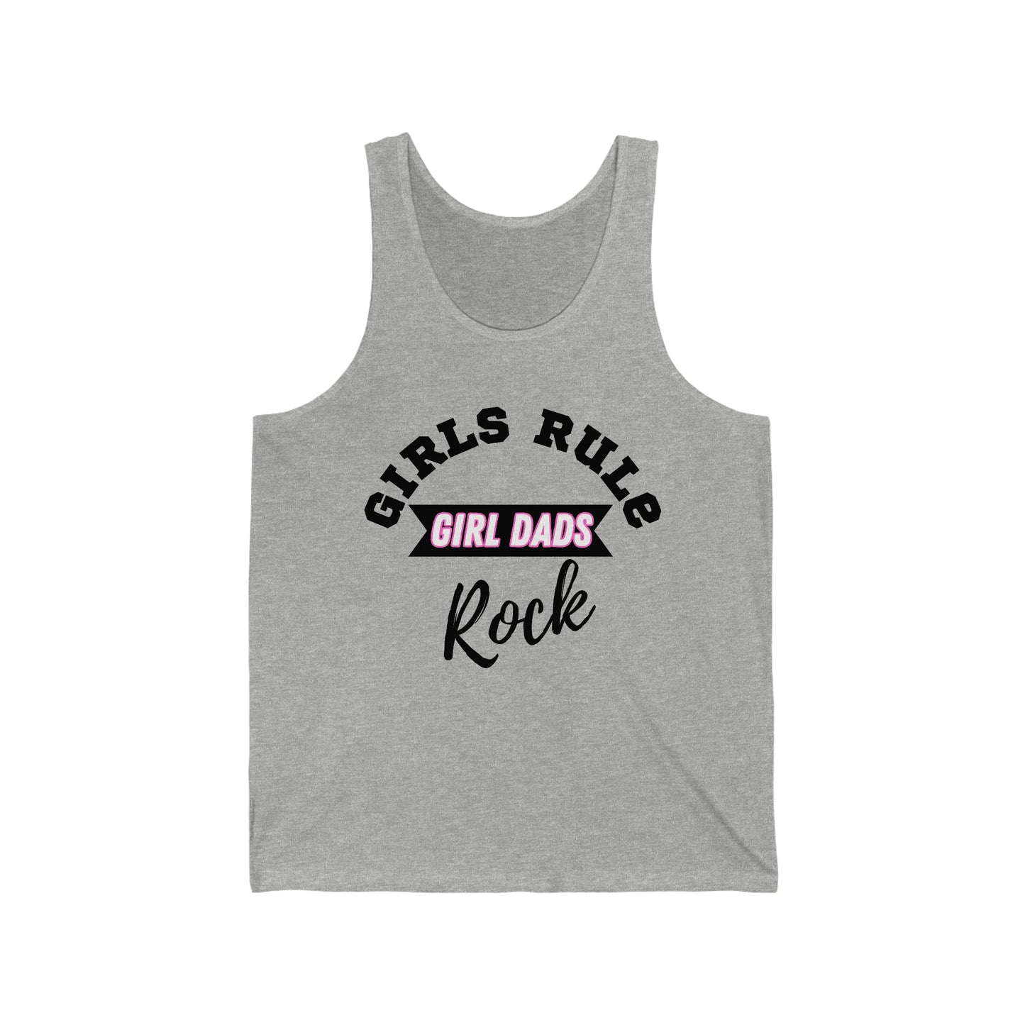 Girls Rule Girl Dads Rock Tank Top