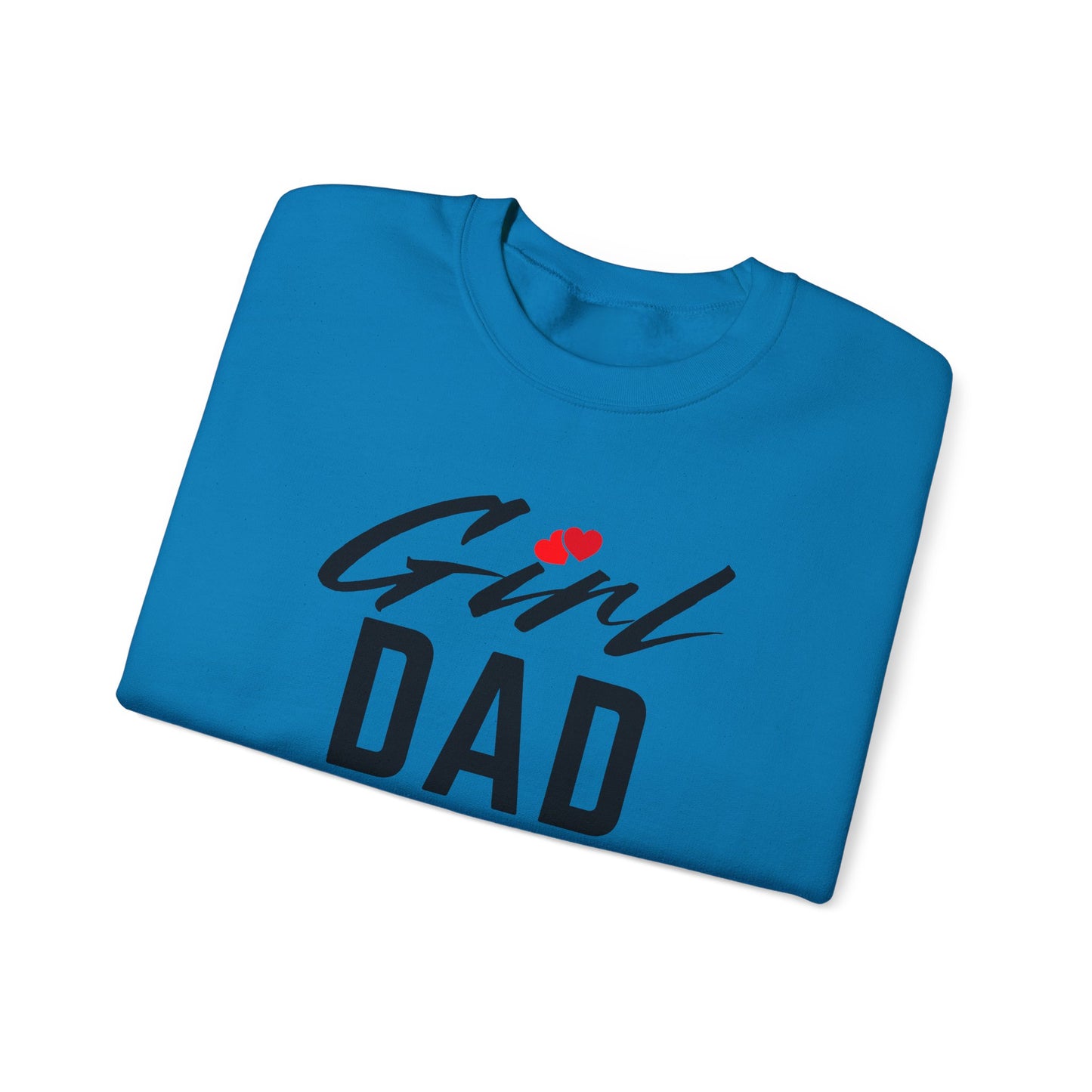 By His Will Brand | Girl Dad 2-Hearts Sweatshirt