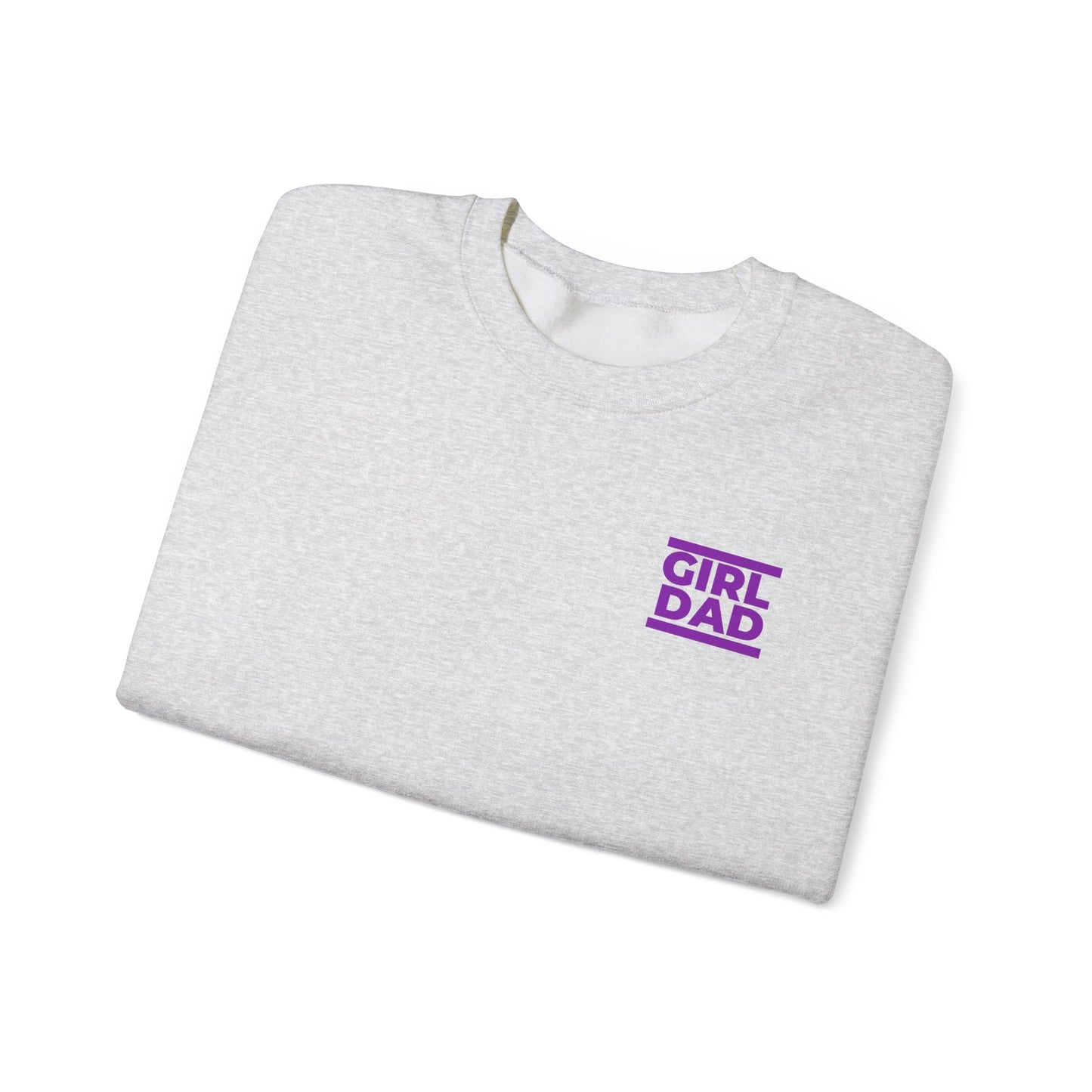 By His Will Brand | Girl Dad Purple Logo Sweatshirt