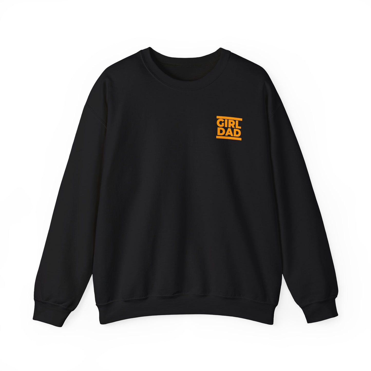 By His Will Brand | Girl Dad Orange Logo Sweatshirt