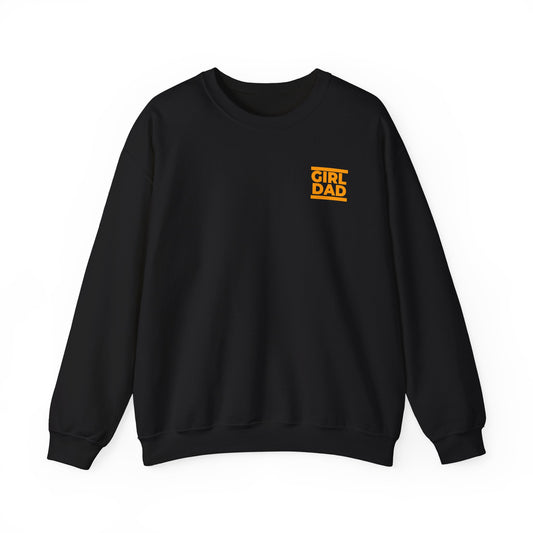 By His Will Brand | Girl Dad Orange Logo Sweatshirt