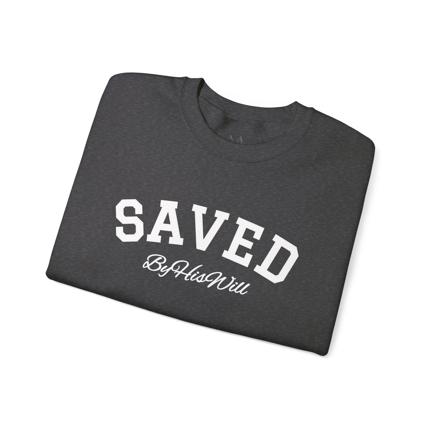 By His Will Brand | Child of God Collection | Saved Crewneck Sweatshirt