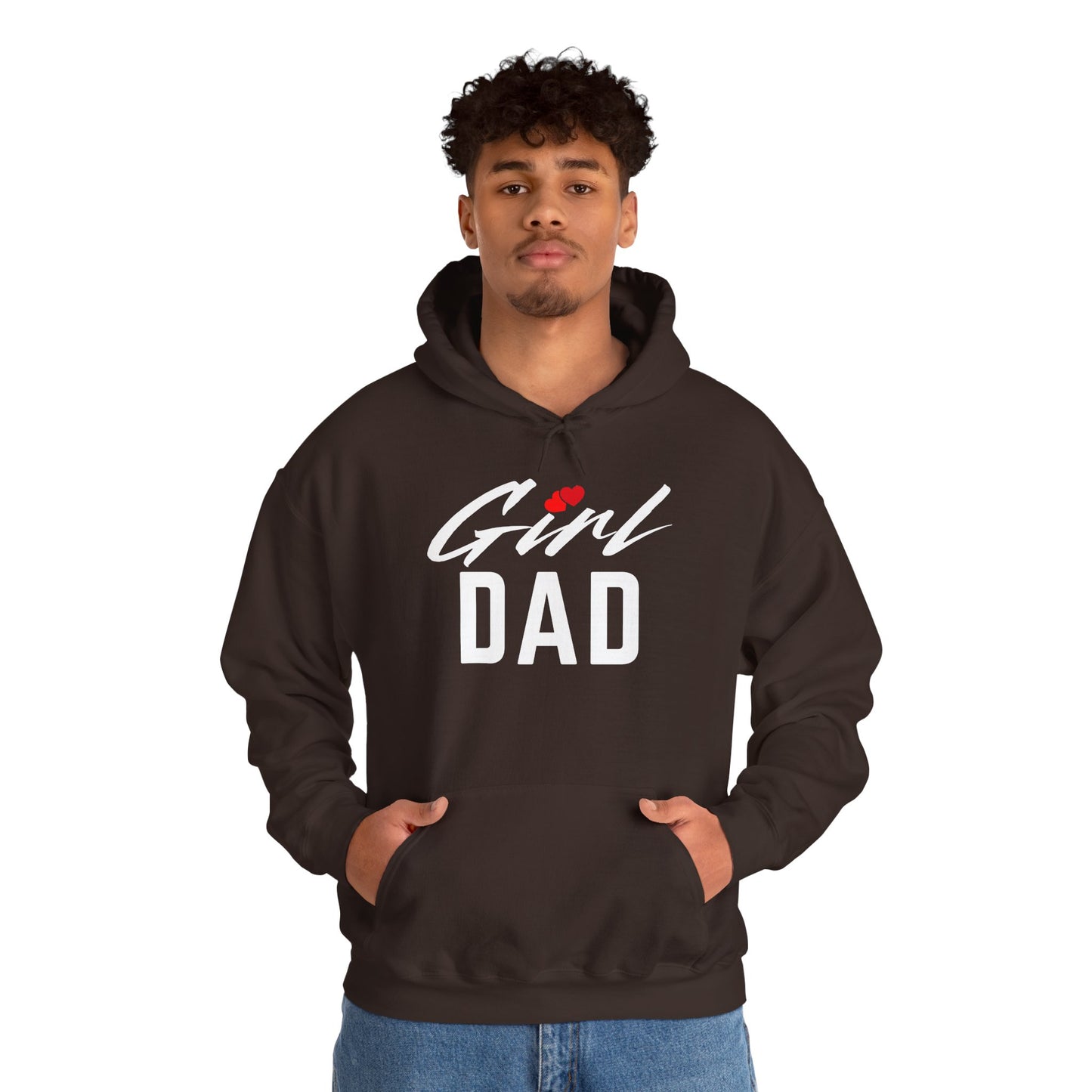 By His Will Brand | Girl Dad 2-Hearts Hoodie