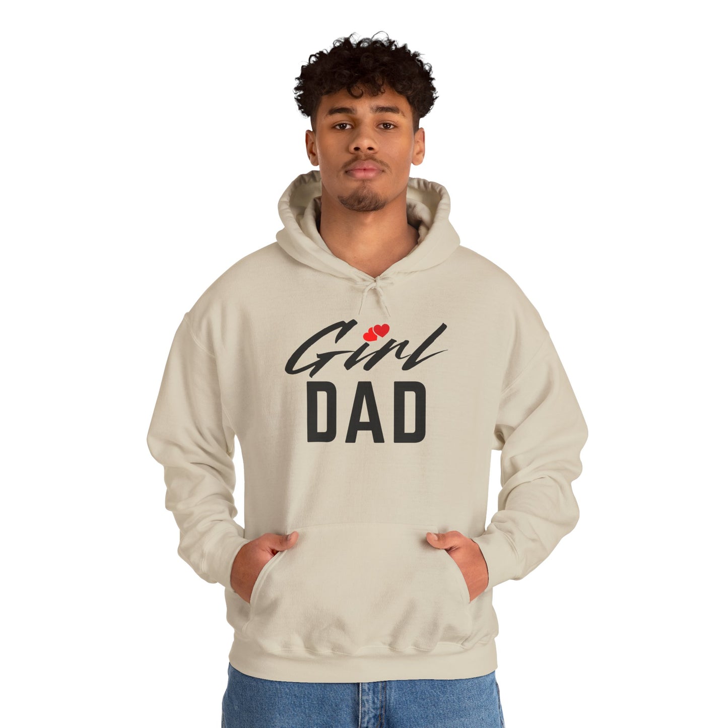 By His Will Brand | Girl Dad 2-Hearts Hoodie