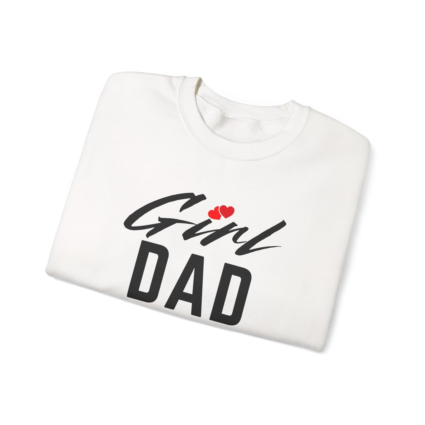 By His Will Brand | Girl Dad 2-Hearts Sweatshirt