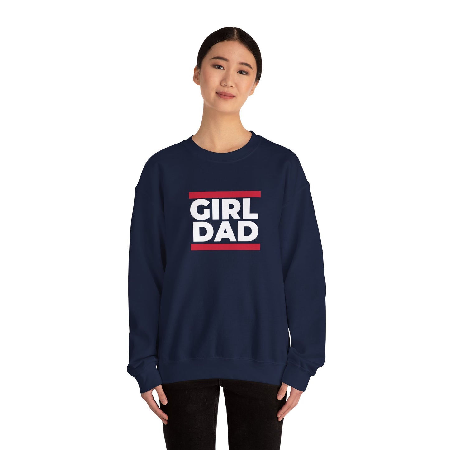 By His Will Brand | Girl Dad Crewneck Sweatshirt