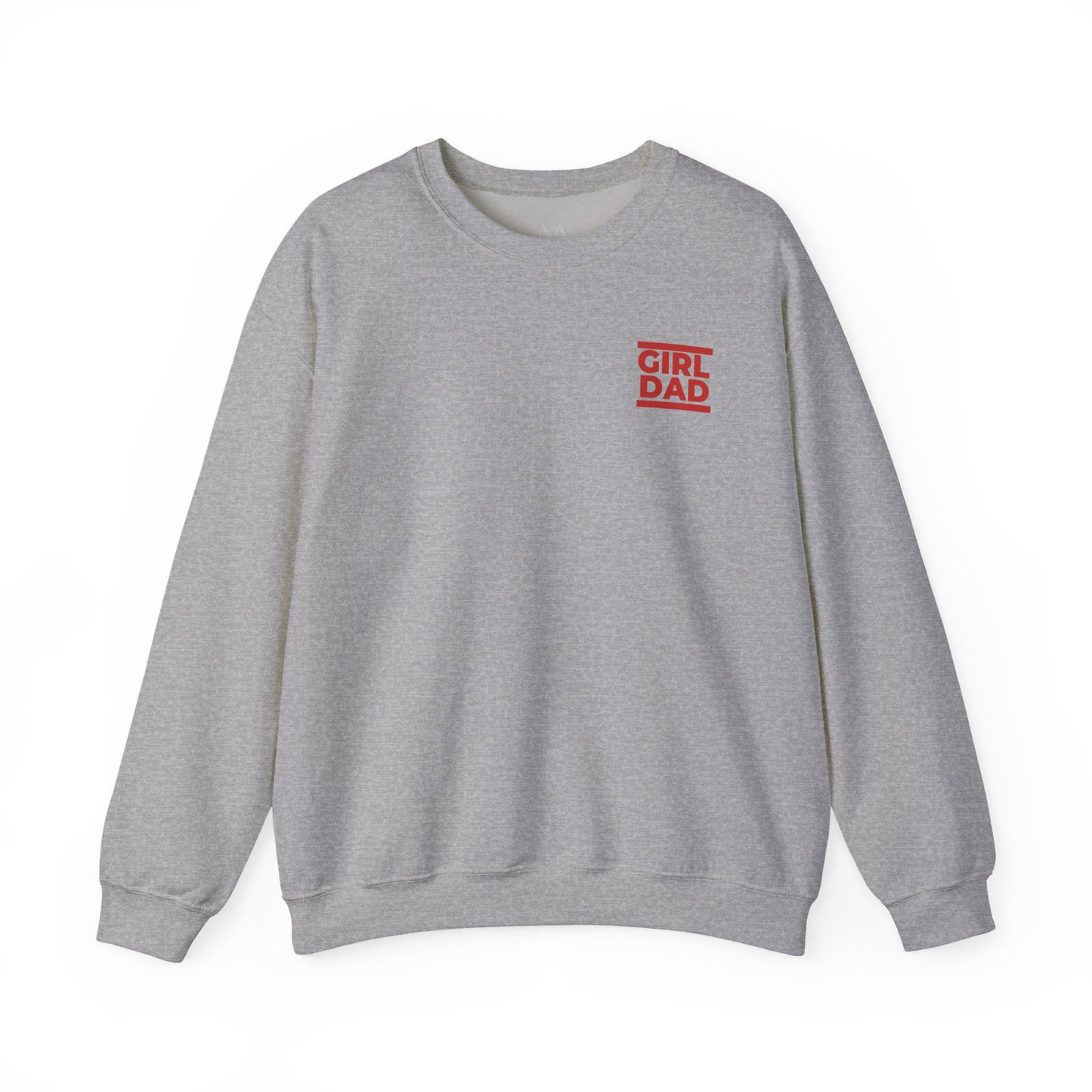 By His Will Brand | Girl Dad Red Logo Sweatshirt