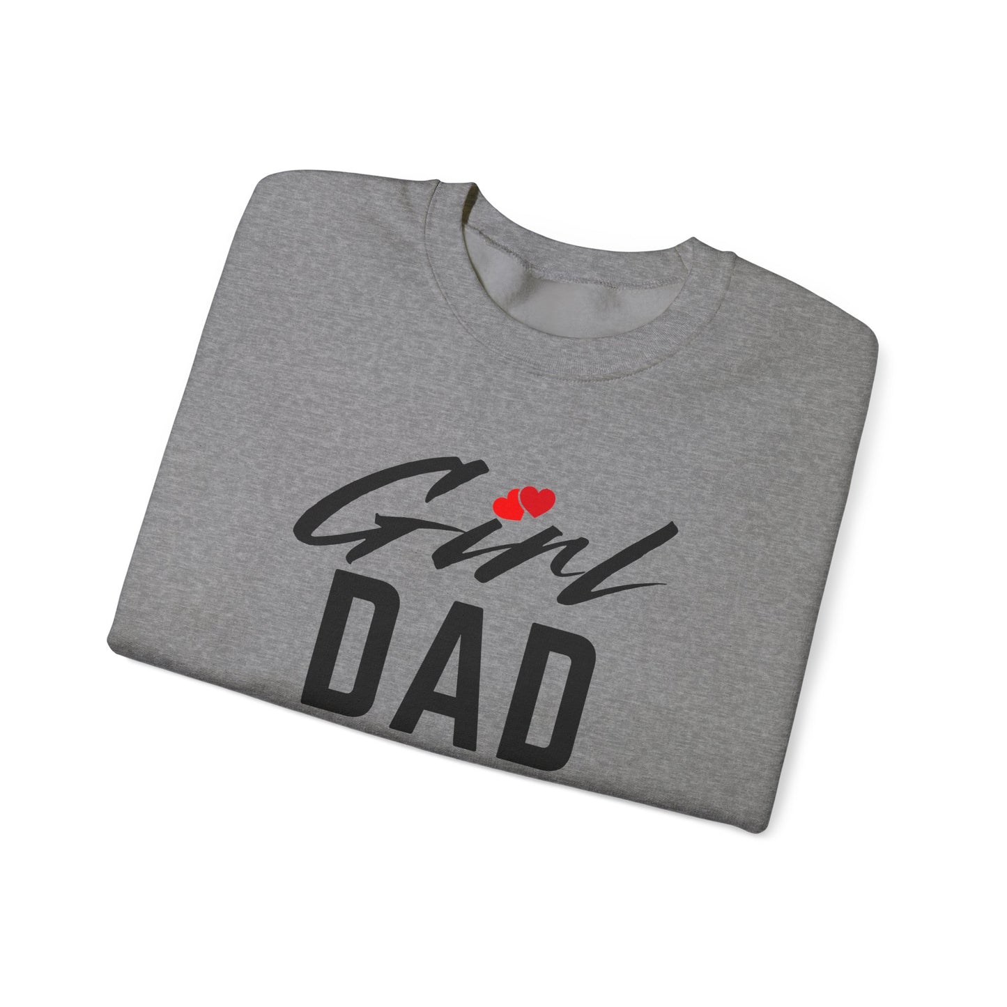 By His Will Brand | Girl Dad 2-Hearts Sweatshirt