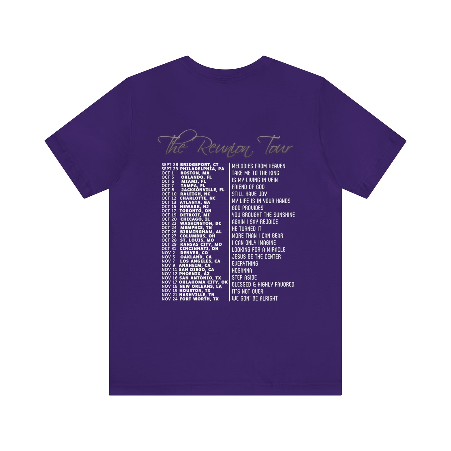 By His Will Brand | Reunion Tour t-shirt