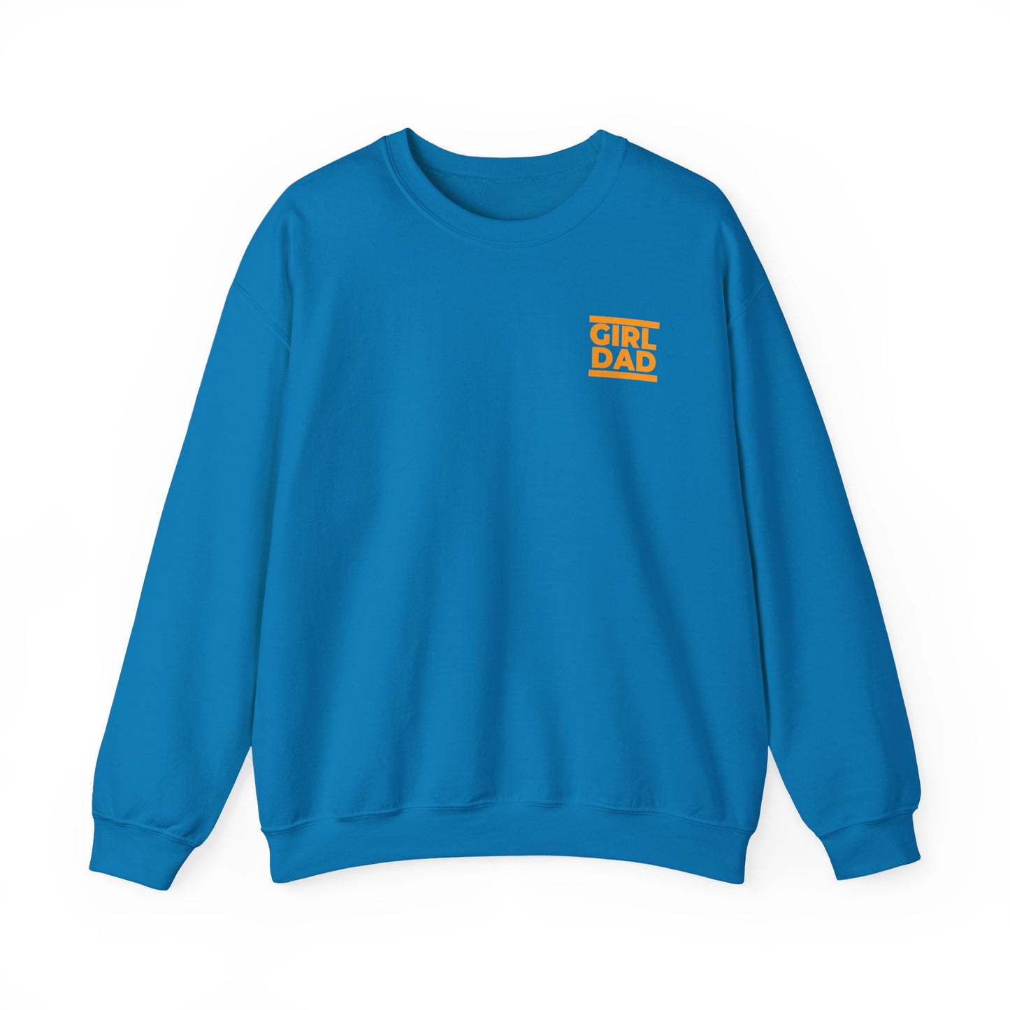By His Will Brand | Girl Dad Orange Logo Sweatshirt
