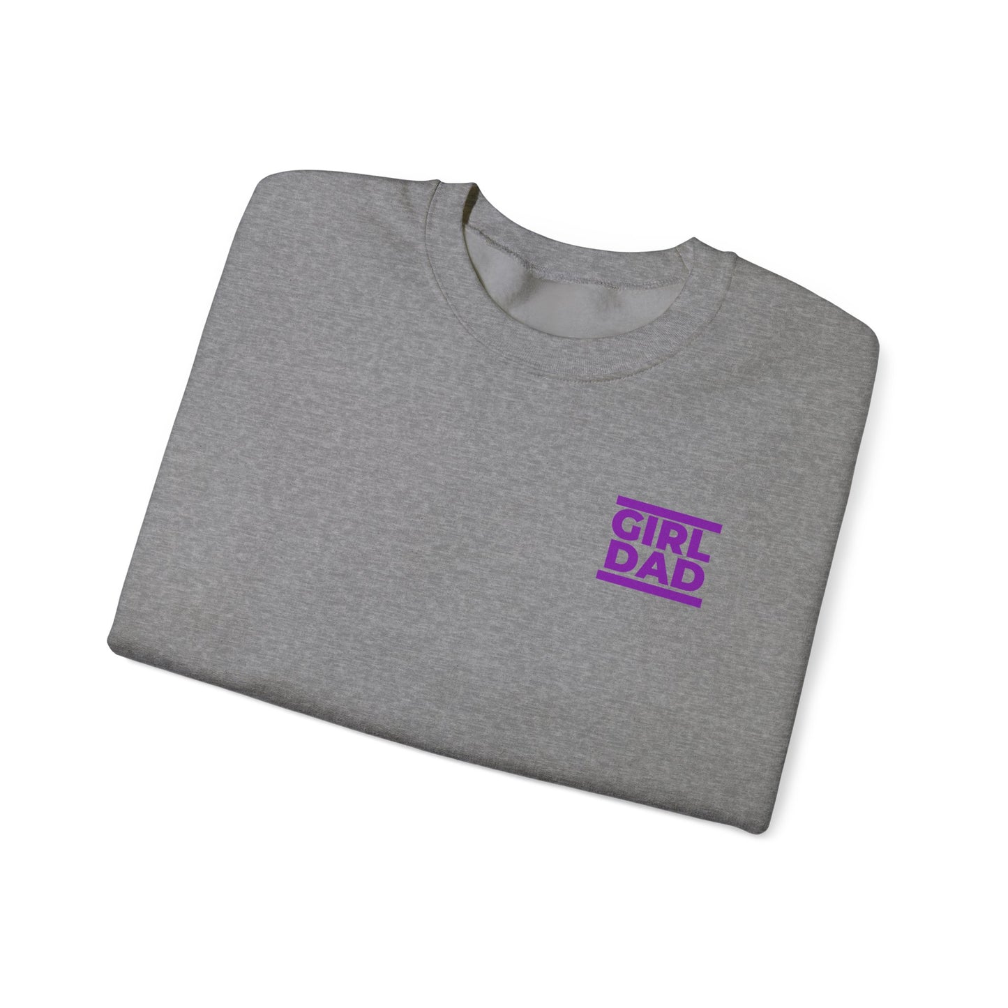 By His Will Brand | Girl Dad Purple Logo Sweatshirt