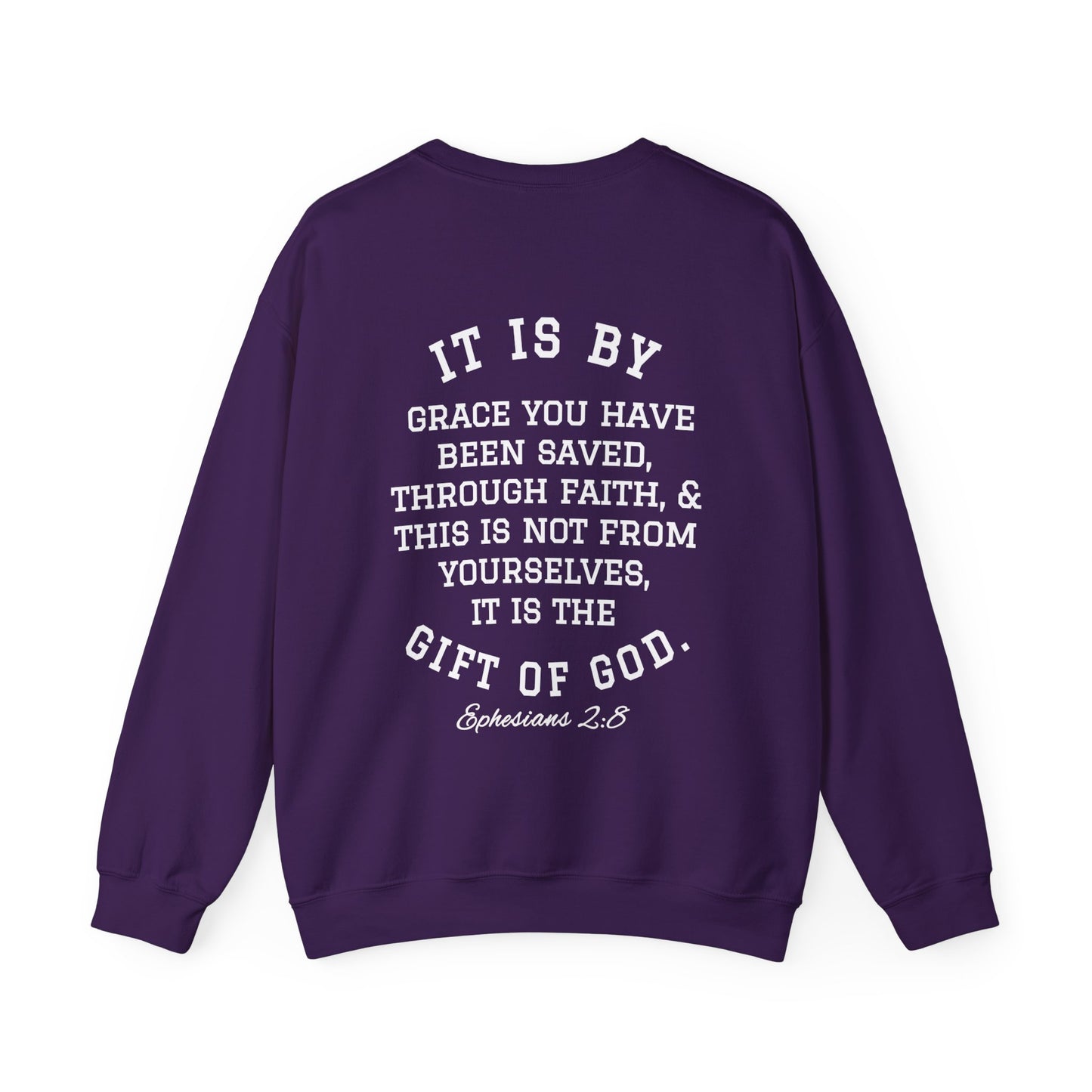 By His Will Brand | Child of God Collection | Saved Crewneck Sweatshirt