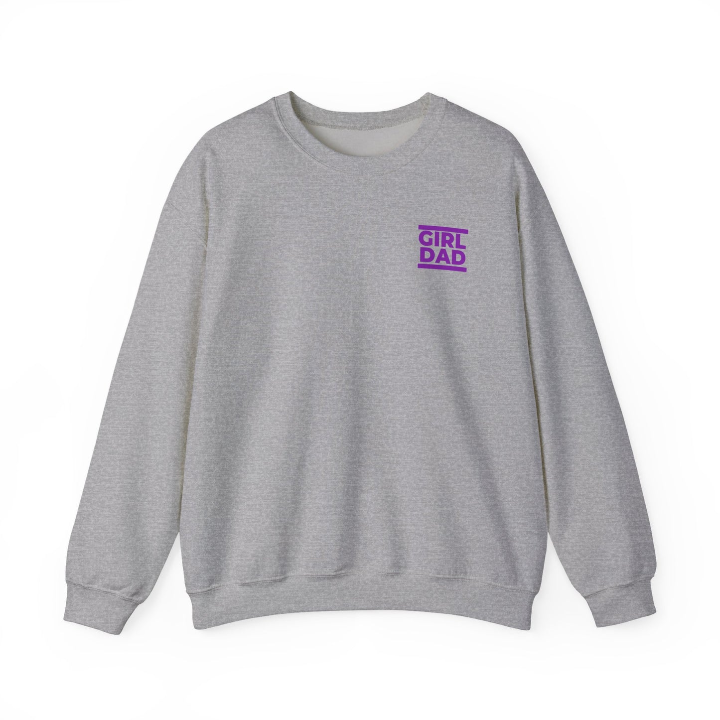 By His Will Brand | Girl Dad Purple Logo Sweatshirt