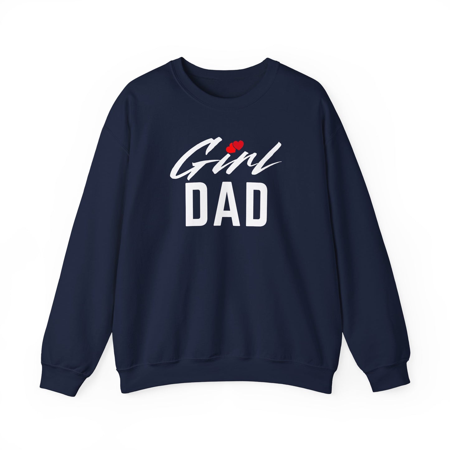By His Will Brand | Girl Dad 2-Hearts Sweatshirt