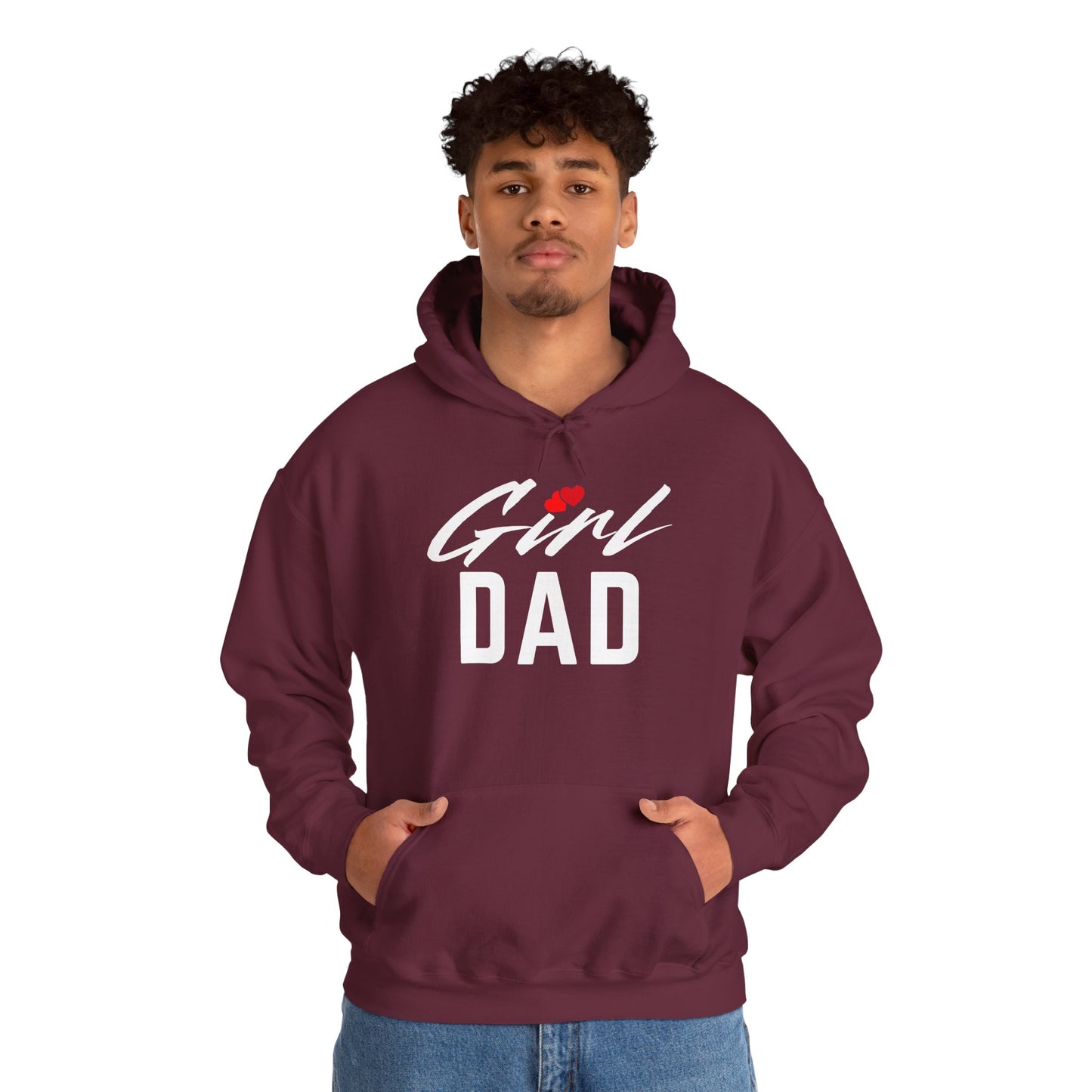 By His Will Brand | Girl Dad 2-Hearts Hoodie