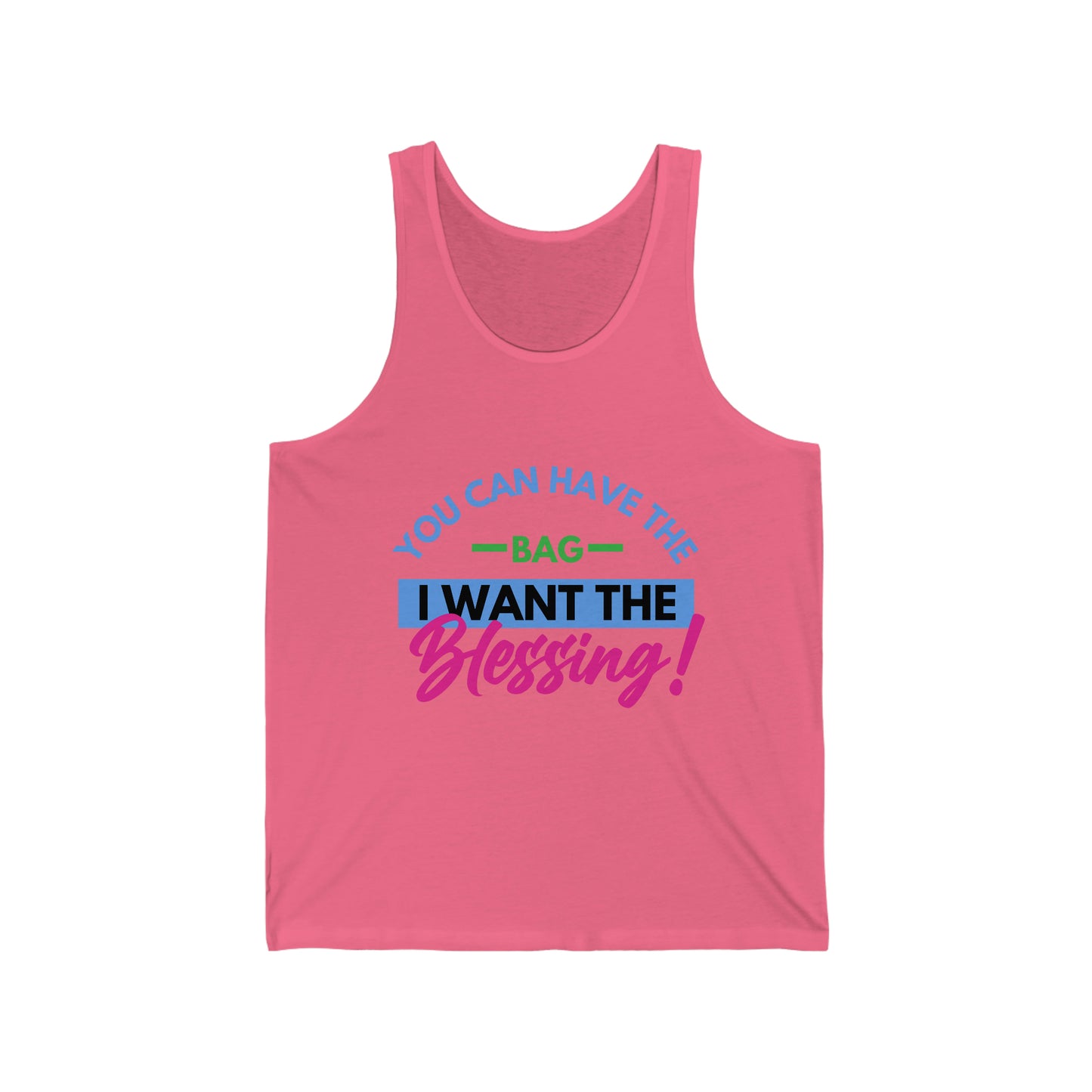 Bag vs Blessing Unisex Jersey Tank