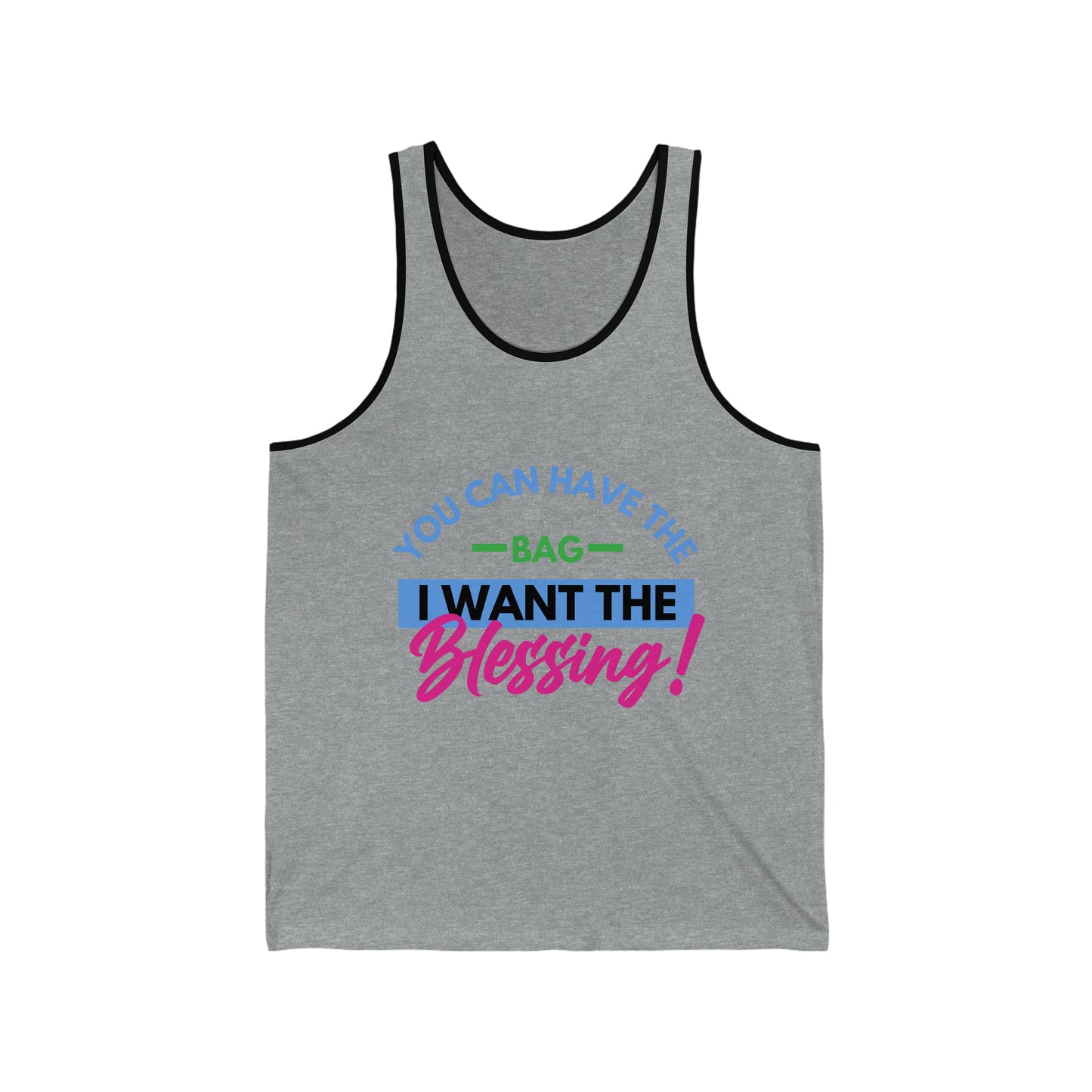 Bag vs Blessing Unisex Jersey Tank