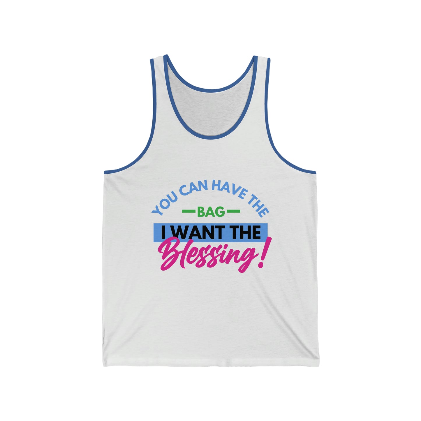 Bag vs Blessing Unisex Jersey Tank