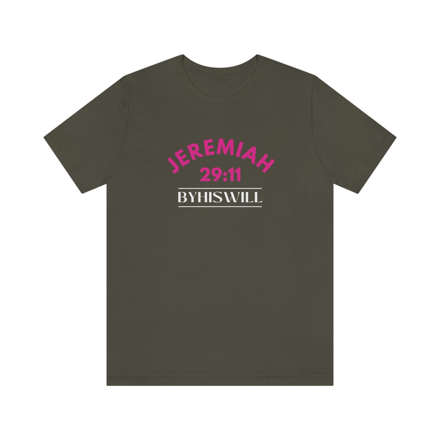 Jeremiah 29:11 Bold Arch T-Shirt | Pink