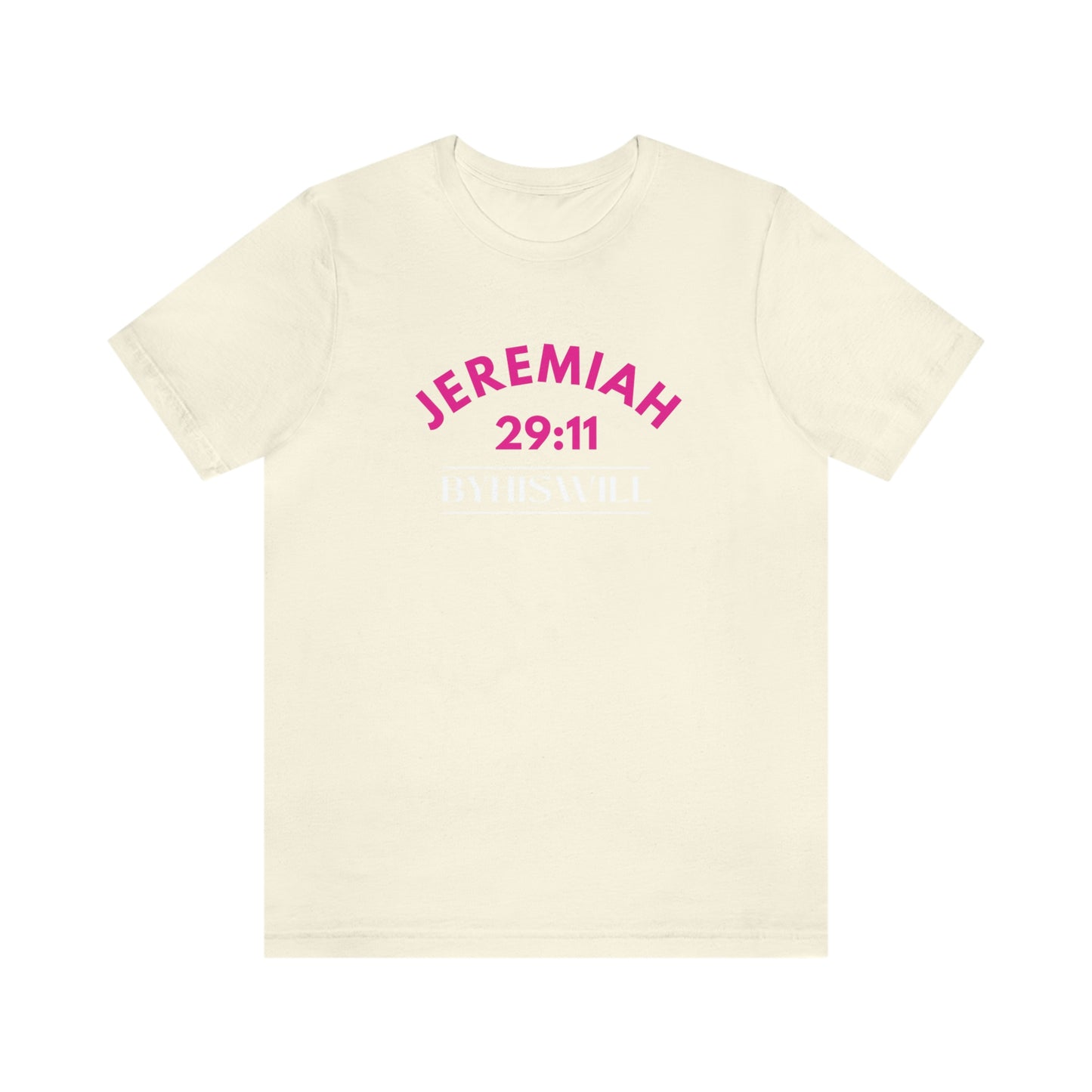 Jeremiah 29:11 Bold Arch T-Shirt | Pink