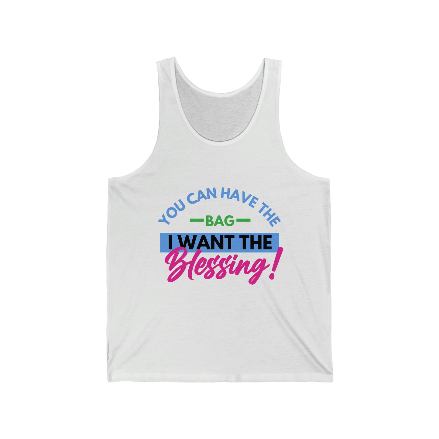 Bag vs Blessing Unisex Jersey Tank