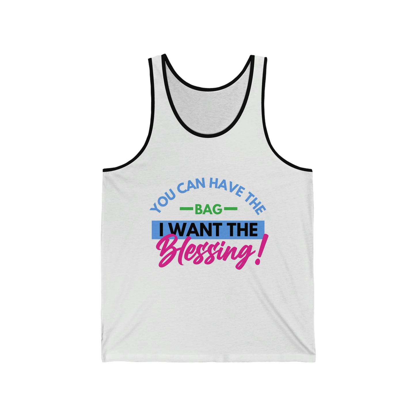 Bag vs Blessing Unisex Jersey Tank