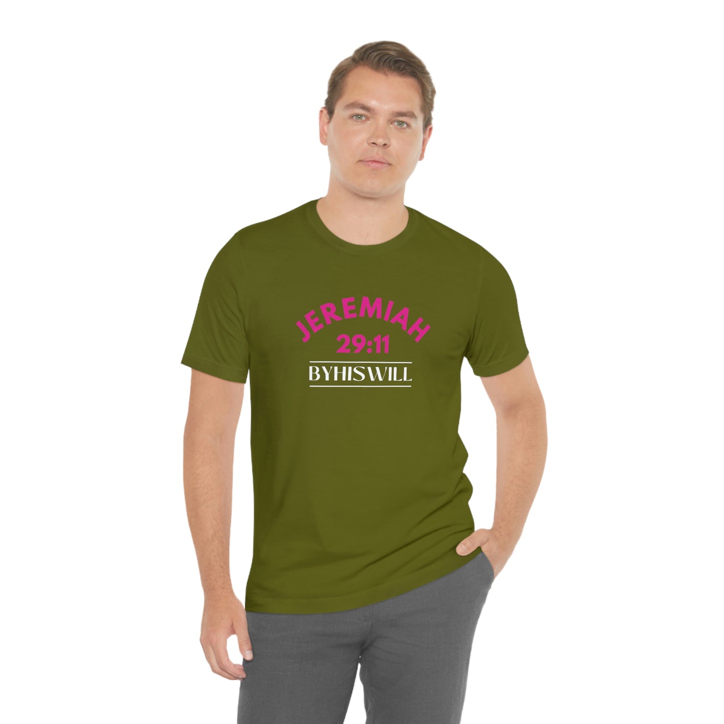 Jeremiah 29:11 Bold Arch T-Shirt | Pink