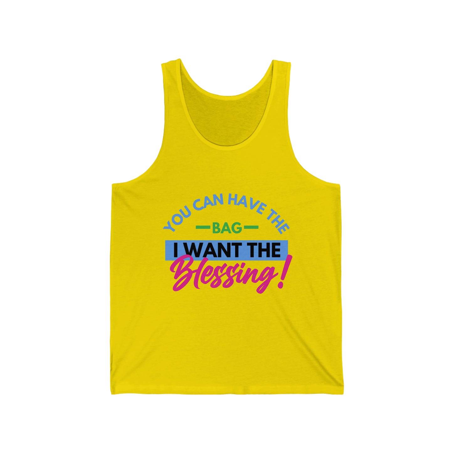 Bag vs Blessing Unisex Jersey Tank