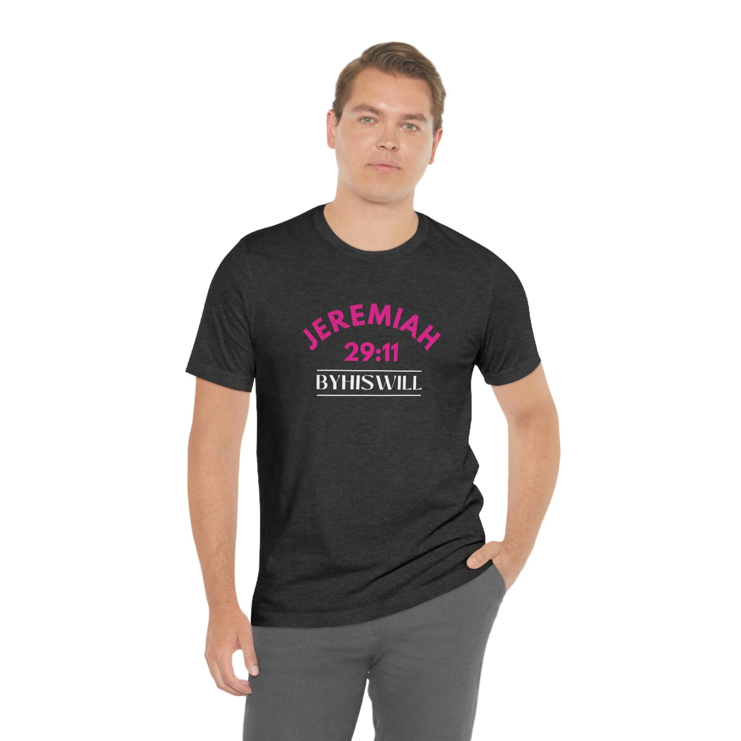 Jeremiah 29:11 Bold Arch T-Shirt | Pink