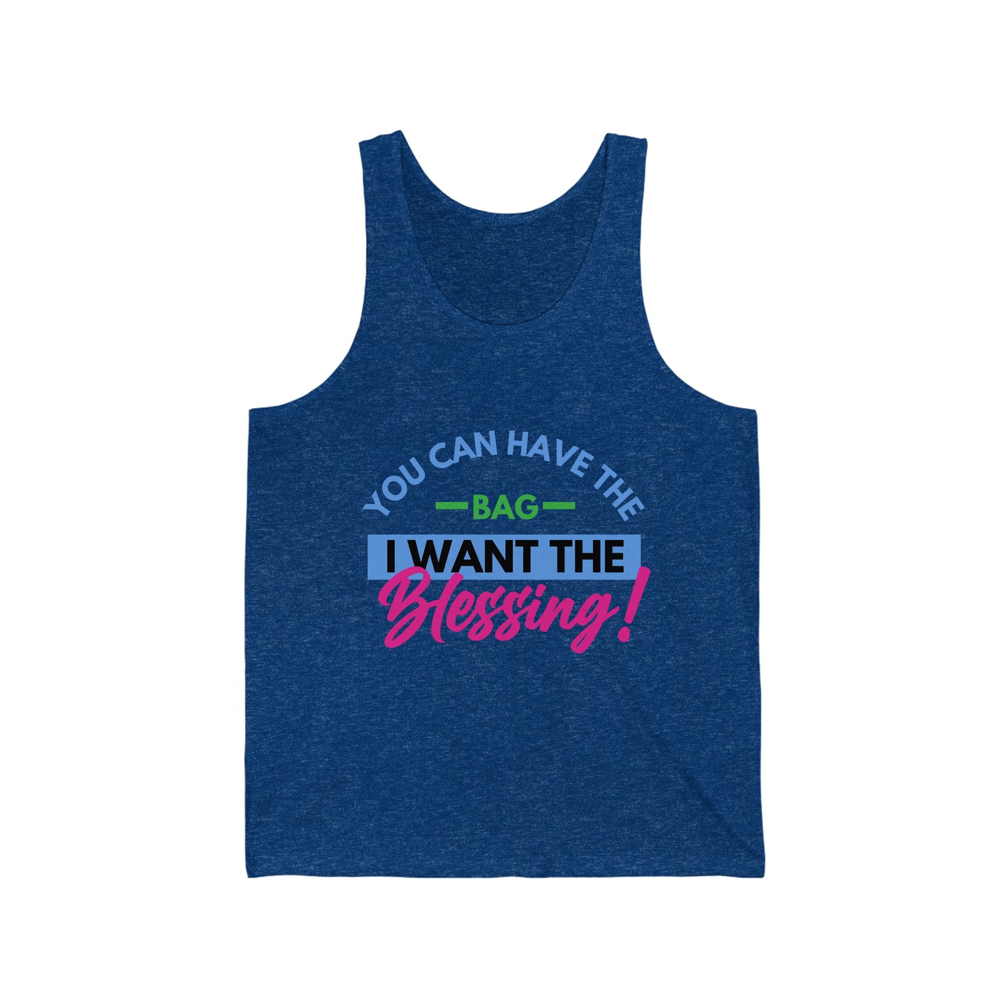 Bag vs Blessing Unisex Jersey Tank