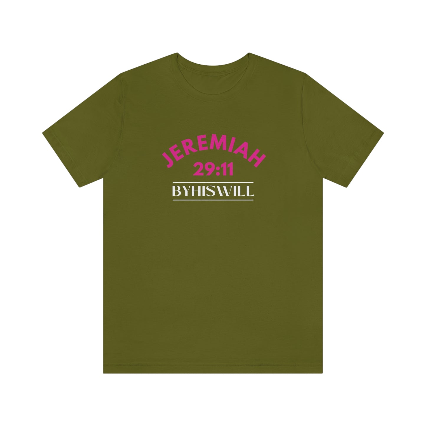 Jeremiah 29:11 Bold Arch T-Shirt | Pink